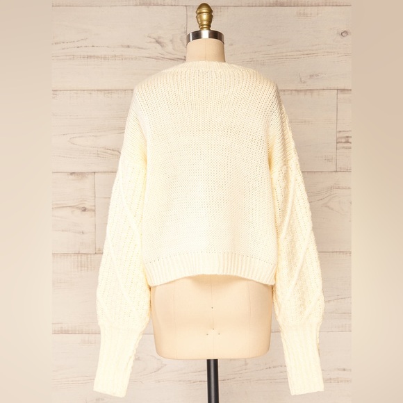 Ivory Pompom Sweater - Picture 2 of 2